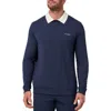 Travismathew Amenities Collared Sweatshirt In Total Eclipse