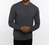 Travismathew Amenities Crew Shirt In Heather Dark Grey In Gray