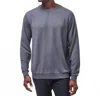 Travismathew Amenities Crew Sweater In Heather Dark Grey In Multi