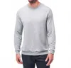 Travismathew Amenities Crew Sweater In Heather Light Grey In Gray