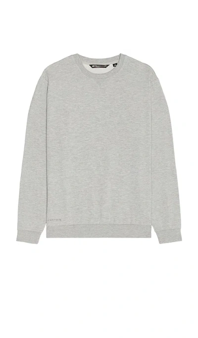 Travismathew Amenities Crew Sweatshirt In Grey