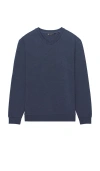 Travismathew Amenities V-neck Sweater In Heather Blue Nights
