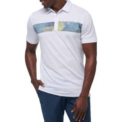 TRAVISMATHEW TRAVISMATHEW AT ALTITUDE CHEST STRIPE POLO