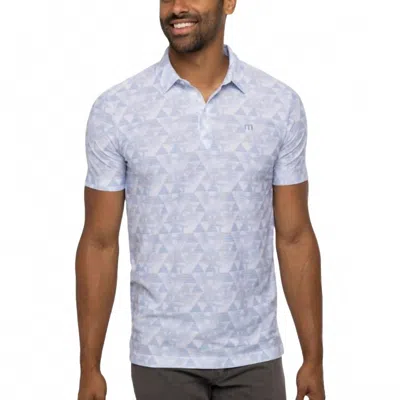 Travismathew At Home Golf Polo Shirt In White In Blue