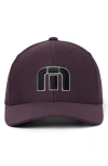 Travismathew Bahamas Snapback Baseball Cap In Plum
