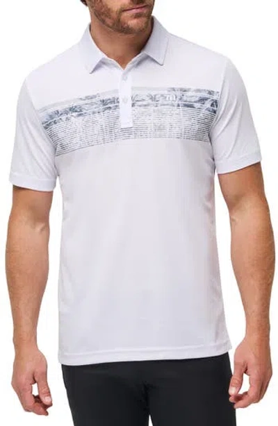 Travismathew Banzai Beach Piqué Polo In White
