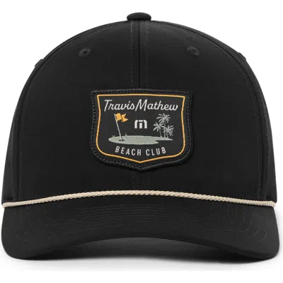 Travismathew Beach Club Baseball Cap In Black