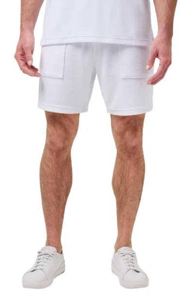Travismathew Beach Club Terry Cloth Shorts In White