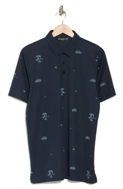 Travismathew Beach Creature Polo In Total Eclipse