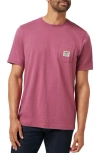 Travismathew Beach Logo Patch Pocket T-shirt In Purple