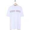 Travismathew Beach Way Stripe Polo In White