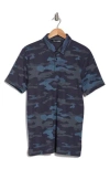 Travismathew Beachside Stealth Camo Polo In Blue Nights