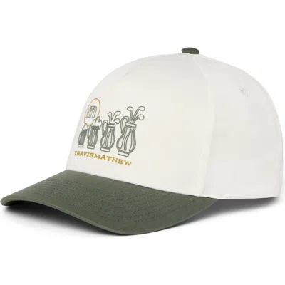 Travismathew Beerly Beloved Snapback Baseball Cap In Green