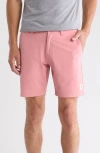 Travismathew Bermuda Shorts In Dusty Rose Canvas