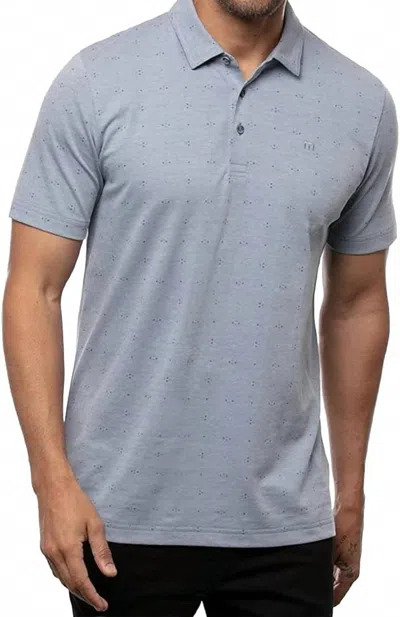 Travismathew Brew Boys Polo Shirt In Heather Federal Blue