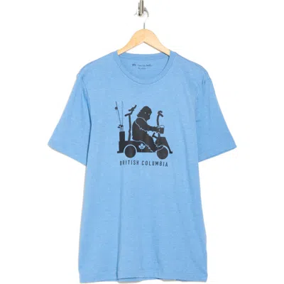 Travismathew British Columbia Graphic T-shirt In Heather Blue