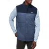 Travismathew Business Class Quilted Vest In Total Eclipse