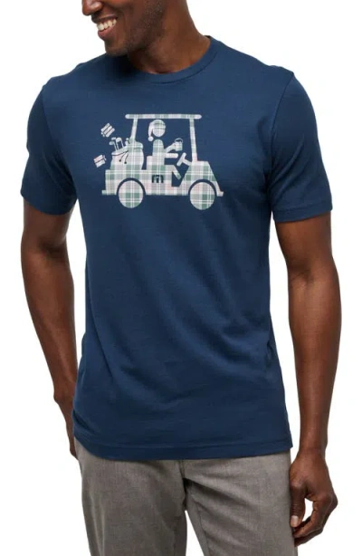 Travismathew Candy Cane Graphic T-shirt In Total Eclipse