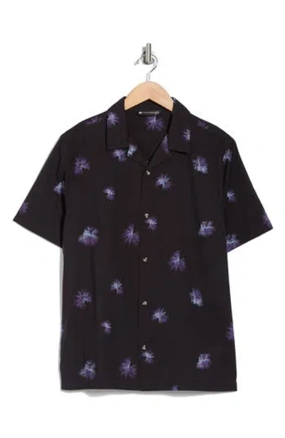Travismathew Casino Holiday Camp Shirt In Black