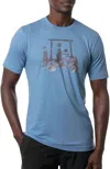 Travismathew Catch And Release Tee In Heather Allure In Multi