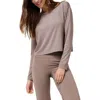Travismathew Celestia Long Sleeve Performance T-shirt In Gray