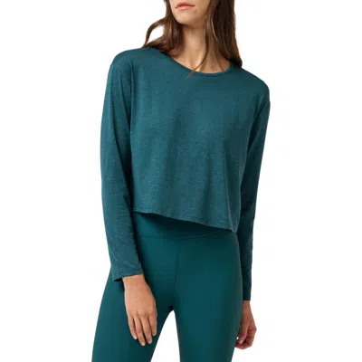 Travismathew Celestia Long Sleeve Performance T-shirt In Green