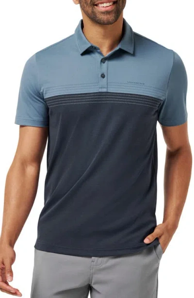 Travismathew Chapter Flight Cotton Blend Polo In Brown