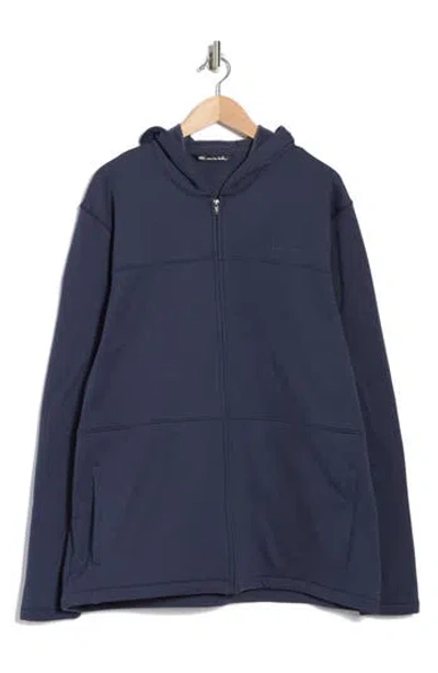 Travismathew City Polar Fleece Hoodie In Blue Nights