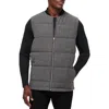 Travismathew Climate Drop Quilted Vest In Heather Black