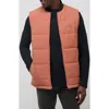 Travismathew Climate Drop Quilted Vest In Orange