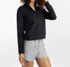 Travismathew Cloud Half Zip Pullover In Black