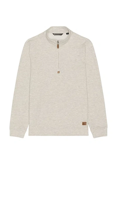 Travismathew Cloud 1/4 Zip Sweater In Gray
