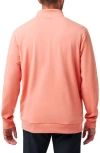 Travismathew Cloud 2.0 Quarter Zip Pullover In Terra Cotta
