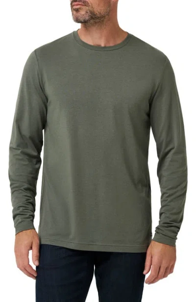 Travismathew Cloud Crew Long Sleeve T-shirt In Green