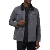 Travismathew Cloud Denim Fleece Collar Jacket In Gray