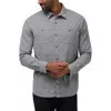 Travismathew Cloud Flannel Button-up Shirt In Heather Dark Grey