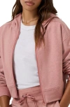 Travismathew Cloud Fleece Stellar Zip Hoodie In Pink