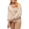 Travismathew Cloud French Terry Pullover Sweatshirt In Heather Natural
