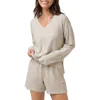 Travismathew Cloud French Terry Pullover Sweatshirt In Heather Oatmeal