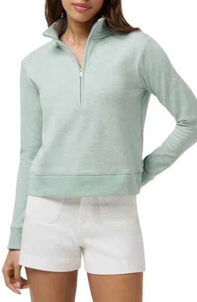 Travismathew Cloud Half Zip Pullover In Gray