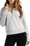 Travismathew Cloud Half Zip Pullover In Gray