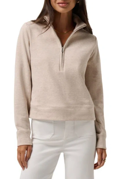 Travismathew Cloud Half Zip Pullover In Neutral