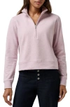 Travismathew Cloud Half Zip Pullover In Pink