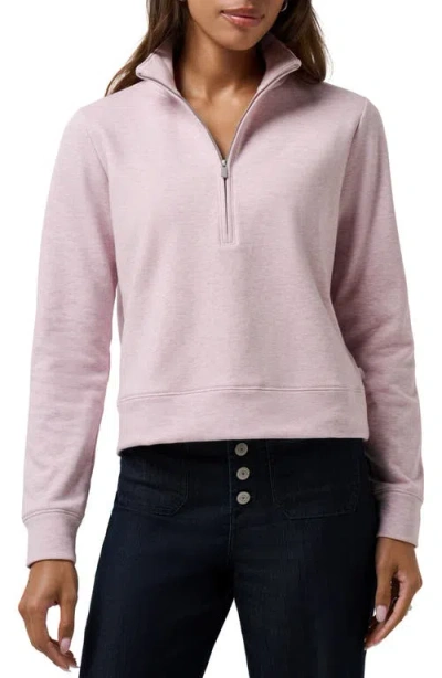 Travismathew Cloud Half Zip Pullover In Pink