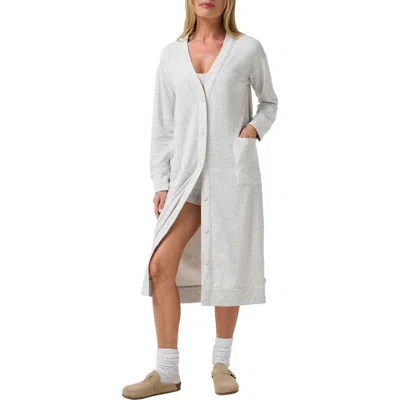 Travismathew Cloud Long Cardigan In Gray