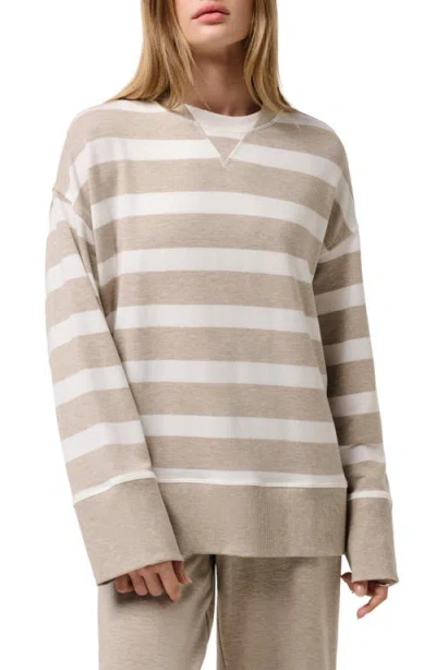 Travismathew Cloud Oversize Terry Sweatshirt In Brown