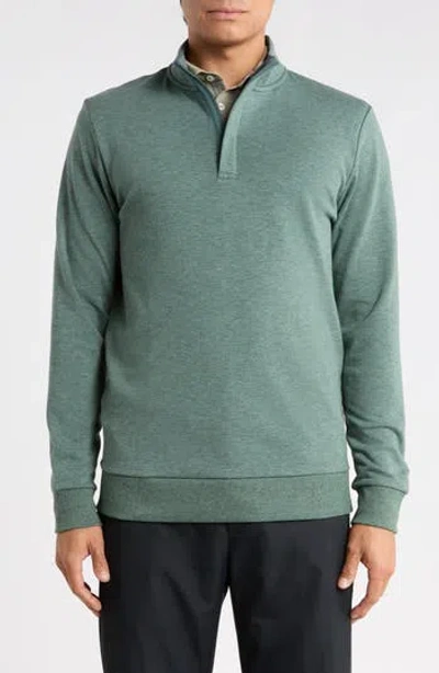 Travismathew Cloud Quarter Zip 2.0 Sweatshirt In Heather Balsam