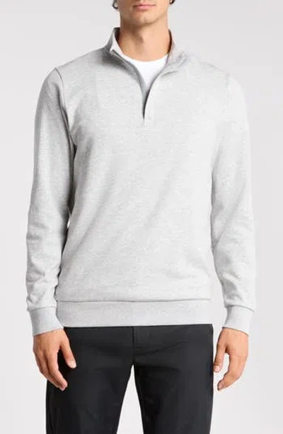 Travismathew Cloud Quarter Zip 2.0 Sweatshirt In Gray