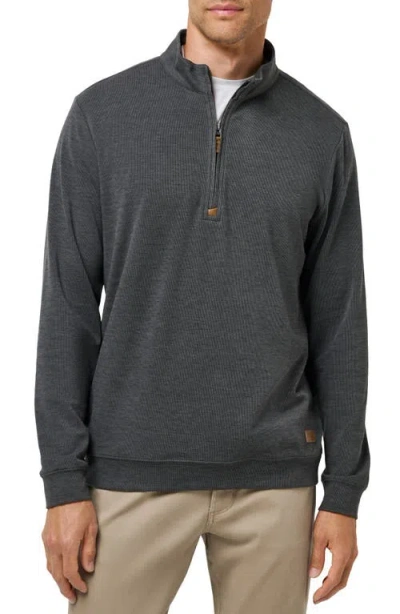 Travismathew Cloud Quarter Zip In Gray