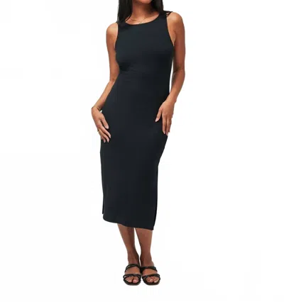Travismathew Cloud Rib Hadley Wood Dress In Black